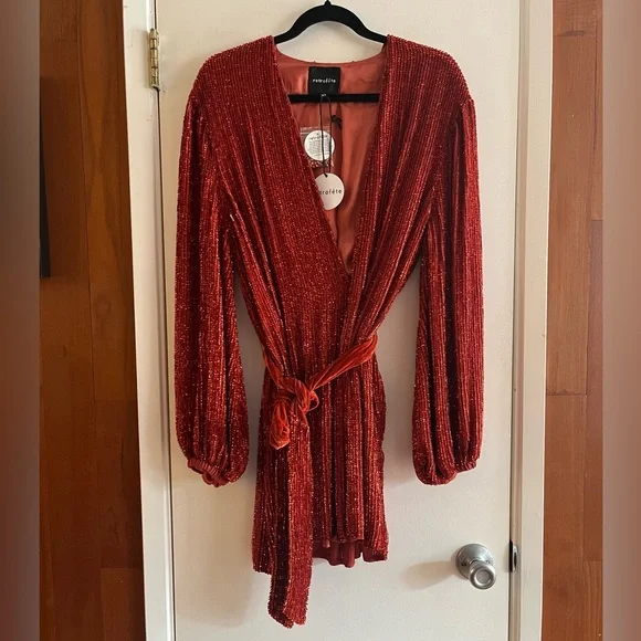 Retrofête Gabrielle Robe in Ruby Red - Picture 5 of 12